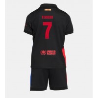 Maglia Calcio Barcelona Ferran Torres #7 Seconda Divisa Bambino 2024-25 Manica Corta (+ pantaloncini)